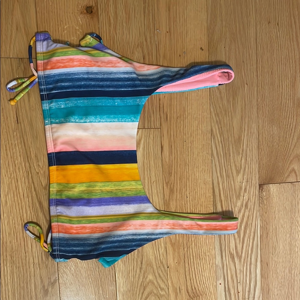 Body Glove Multicolor Striped Bikini Top